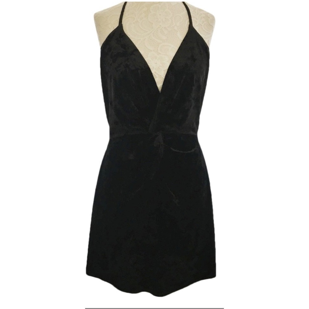 Zara velvet mini dress